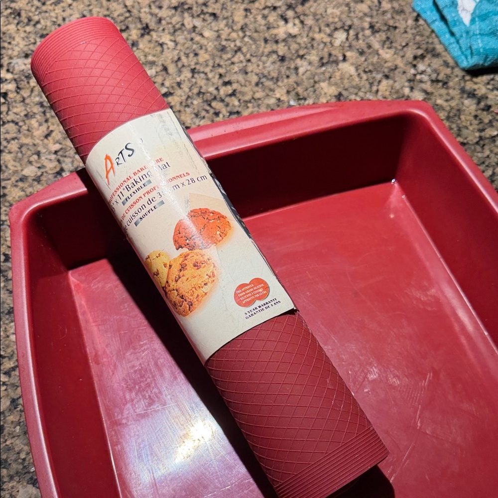 Red Silicone Drawer Liner